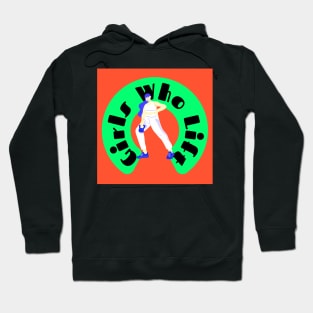 Girls Who Lift Orange & Green Hoodie